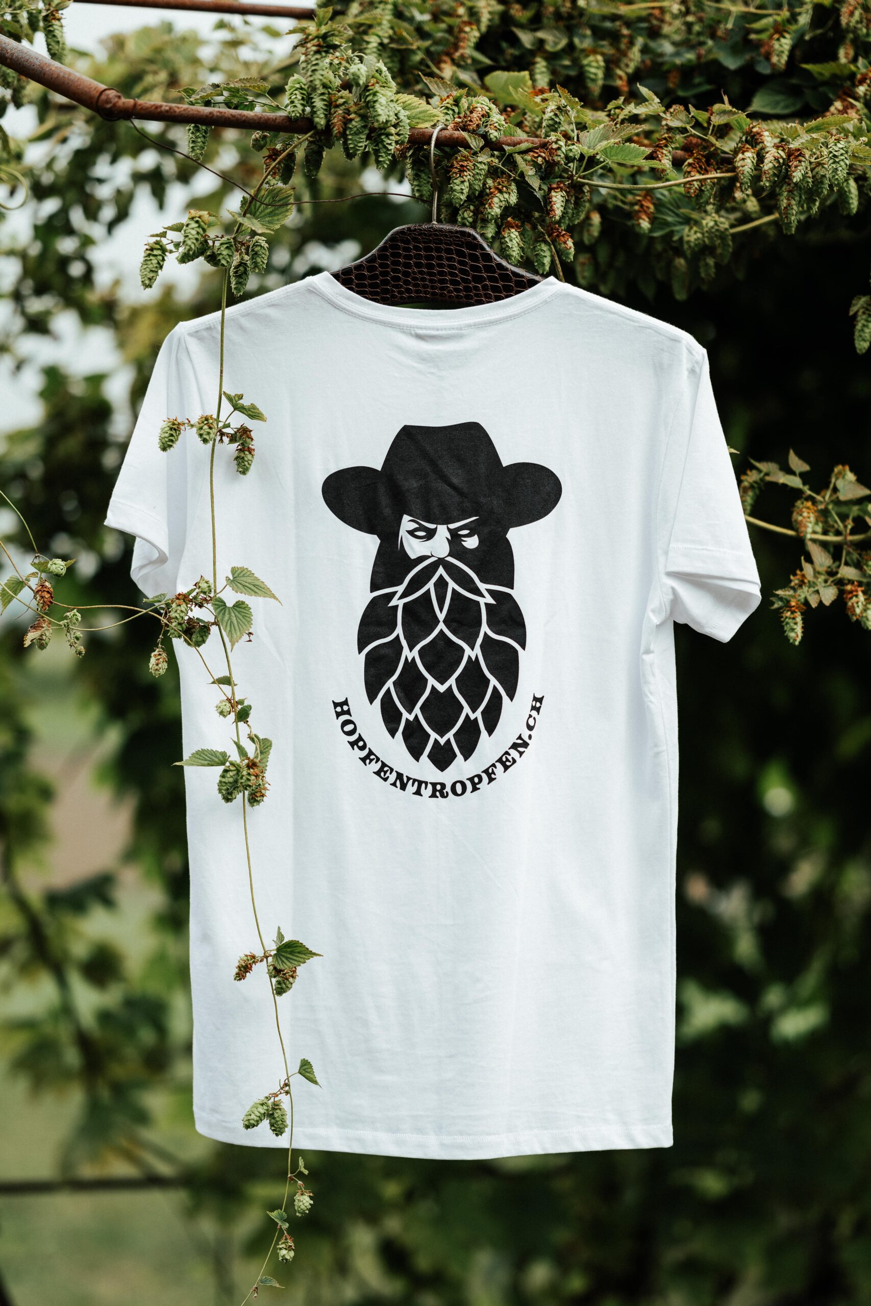 Hopfentropfen T-Shirt weiss – Bild 2